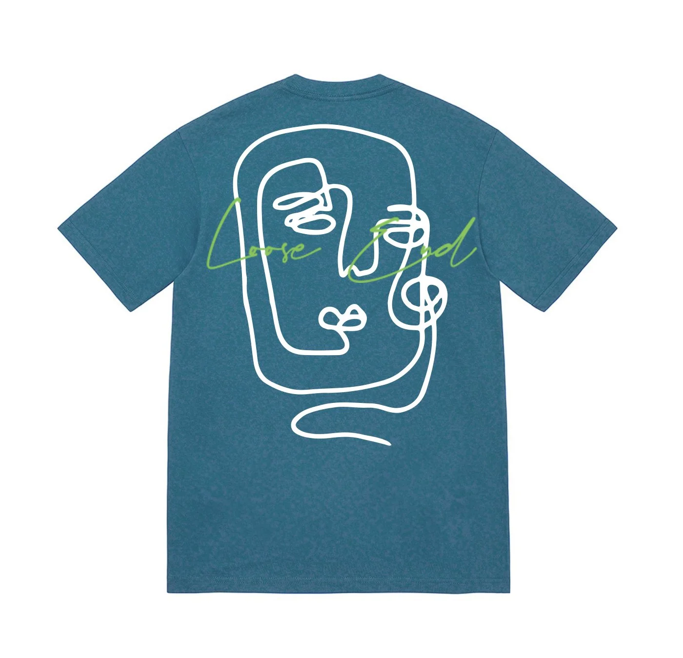 Bleu Clair Abstract Tee