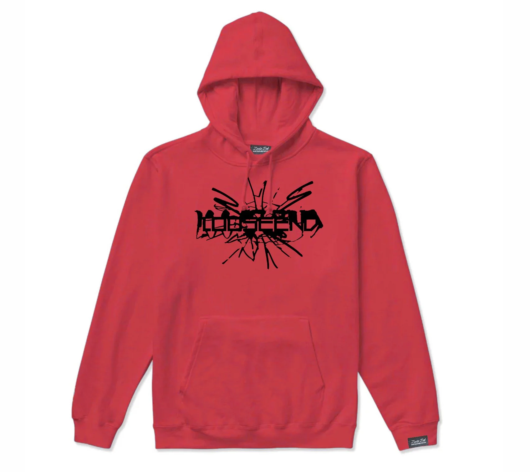 Shattered Glass Red Hoodie