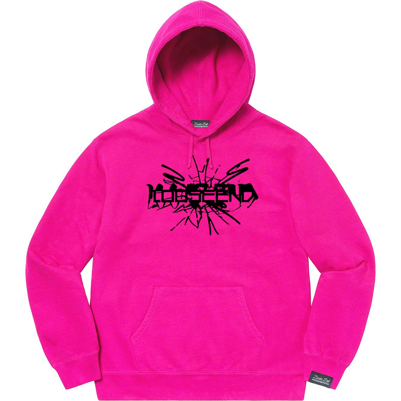 Hot Pink Shattered Hoodie