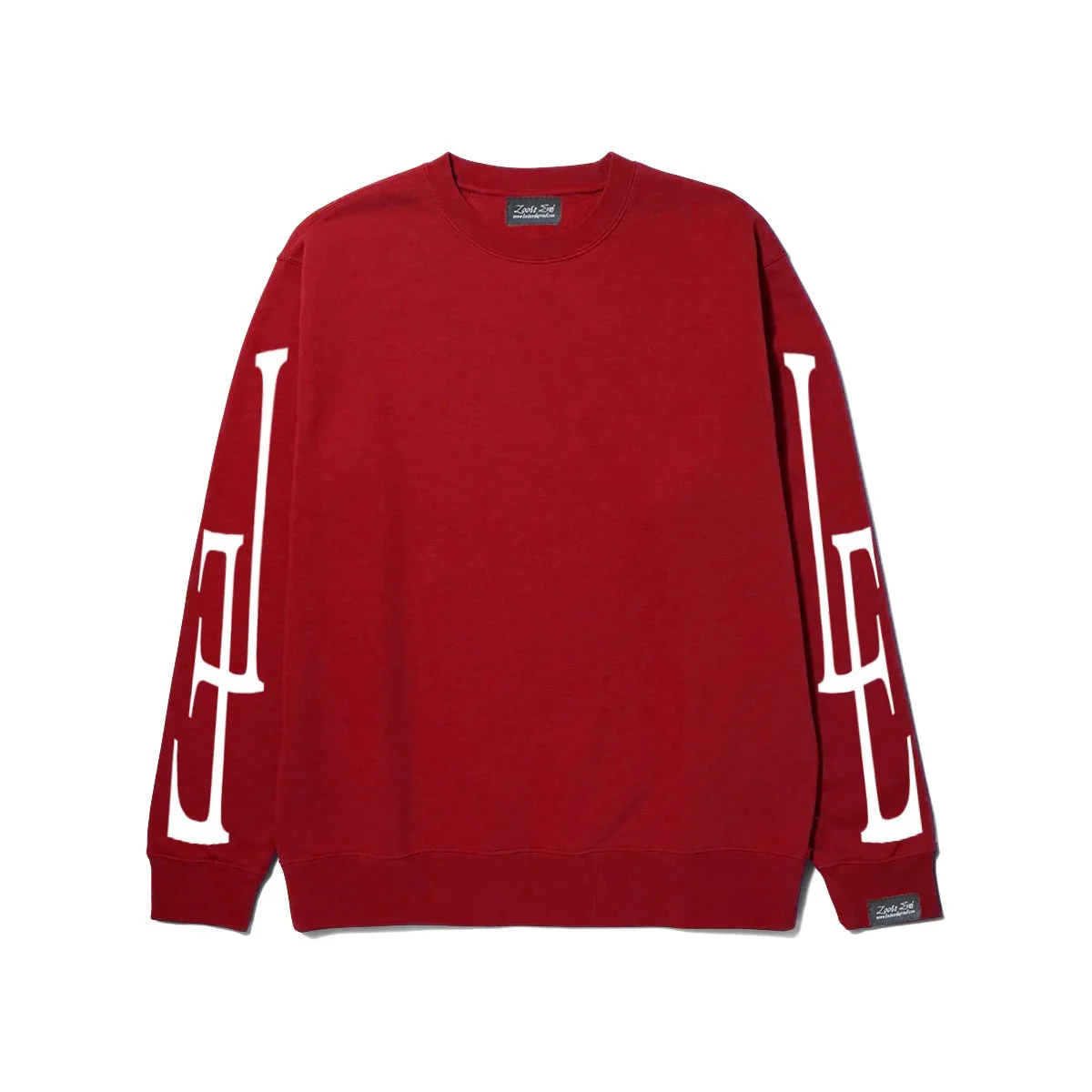 LE Crewneck Maroon & White