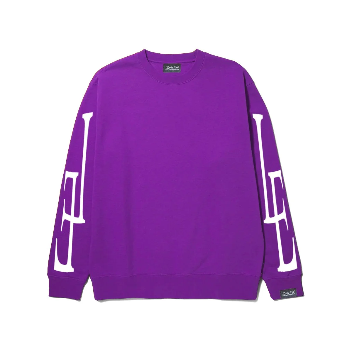 Crewneck Purple White