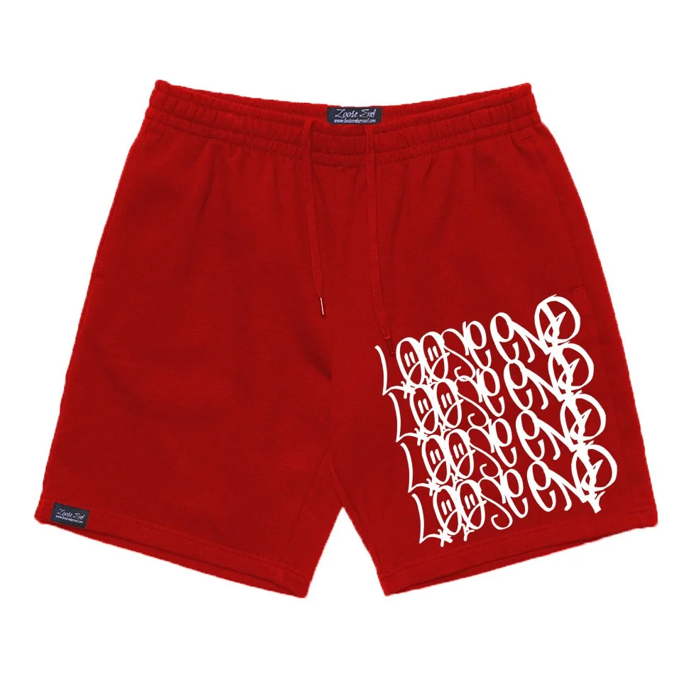 Red Graffiti Shorts