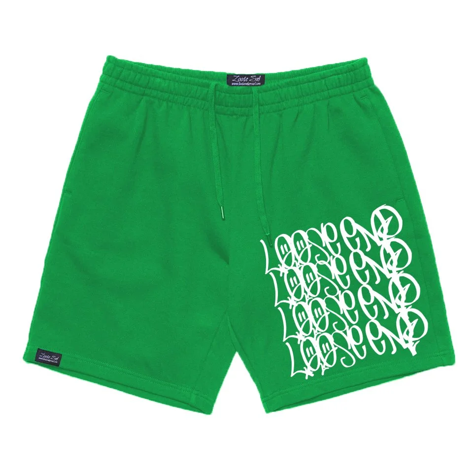 Green Graffiti Shorts