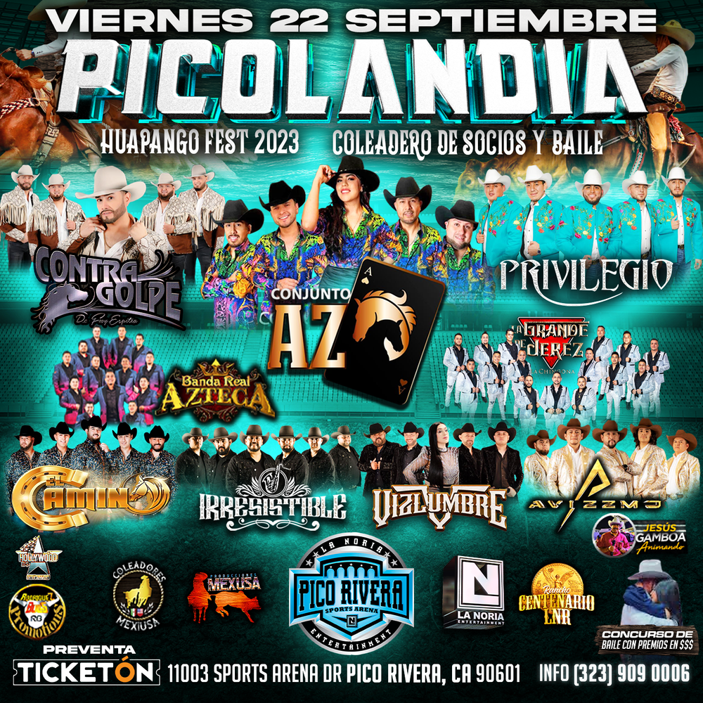 PICOLANDIA HUAPANGO FEST COLEADERO DE SOCIOS Y BAILE — La Noria
