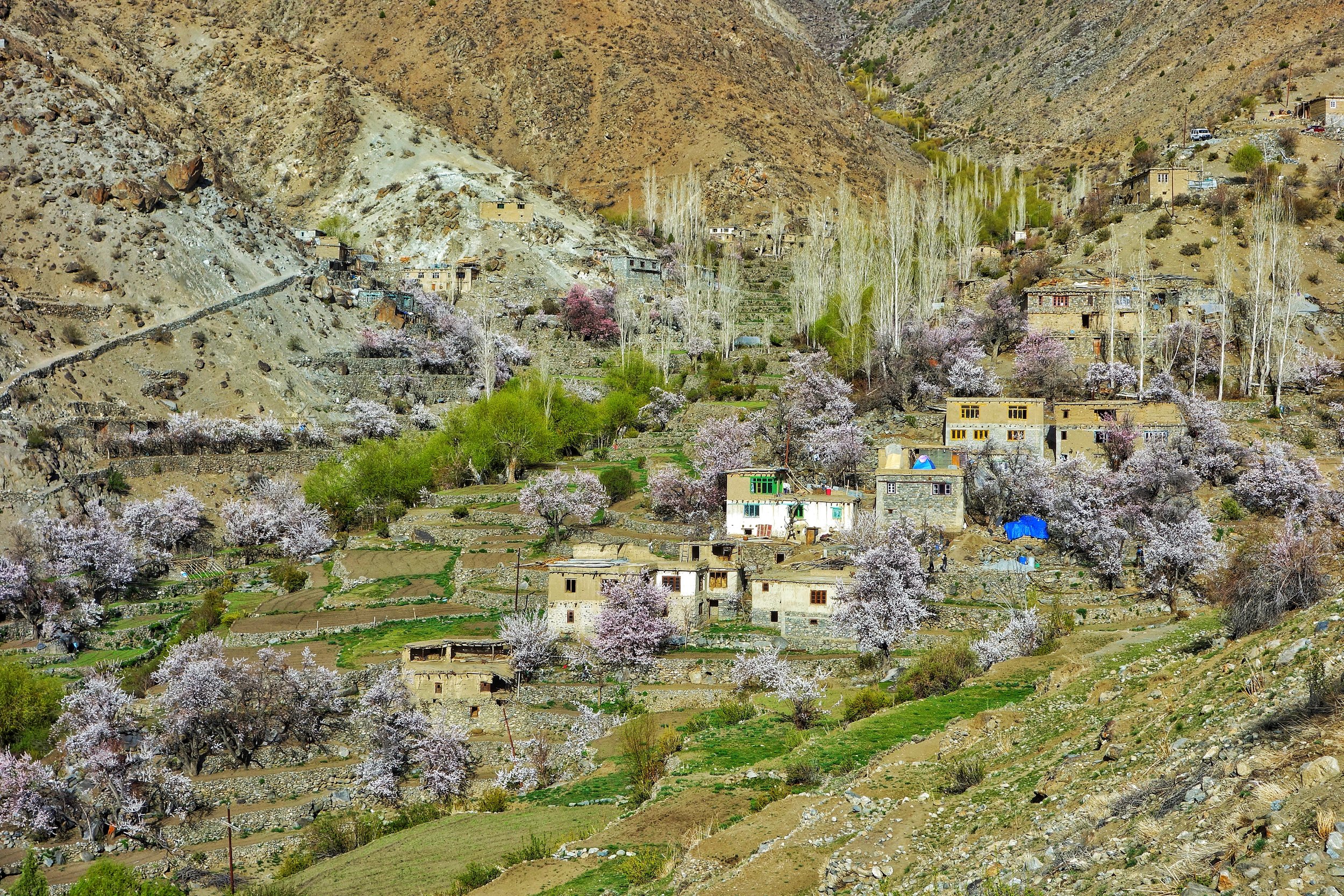 The Village of New Hundarman just above the Old Village 