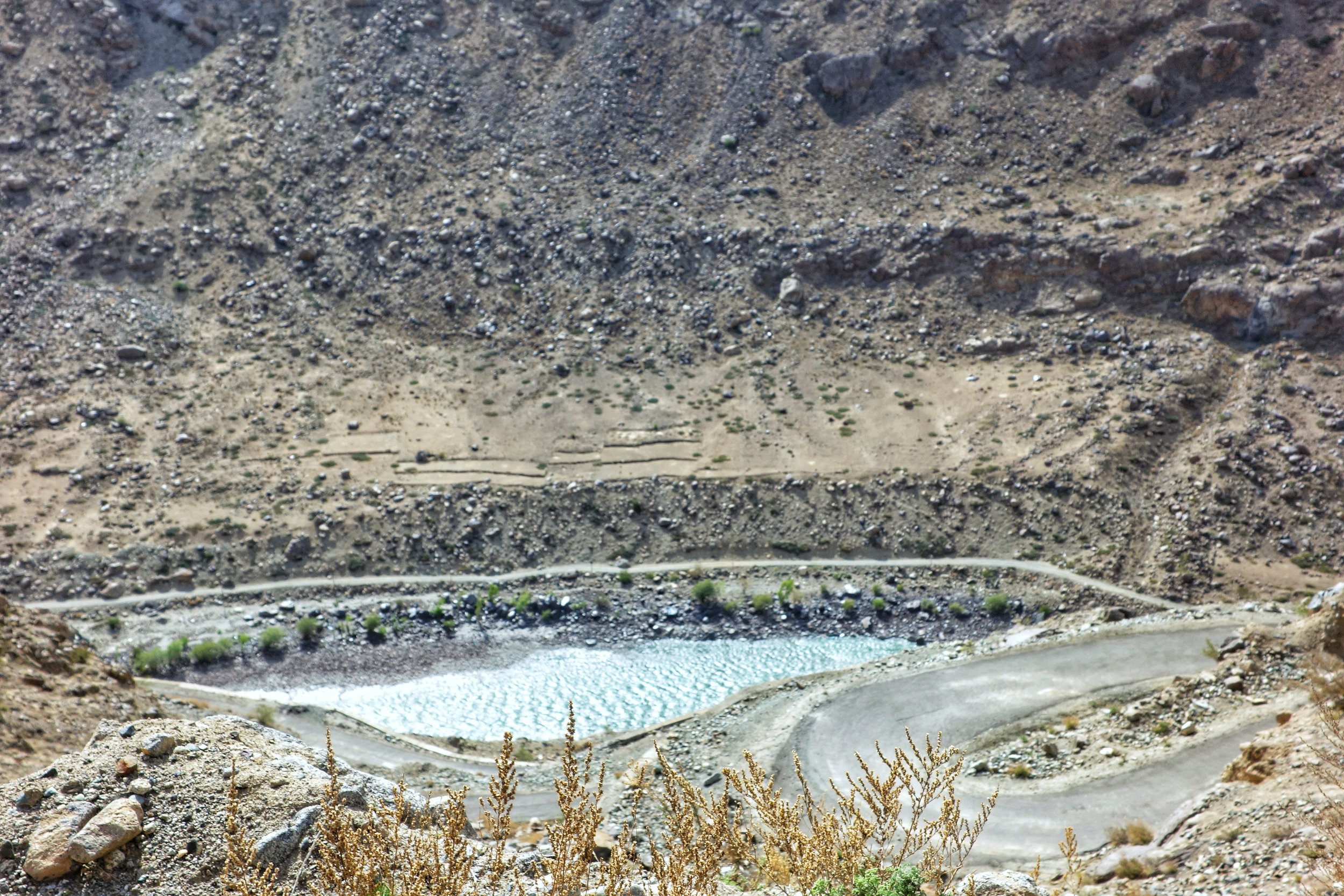The Old Road which in the old days connected Kargil with Drass along the Shingo River