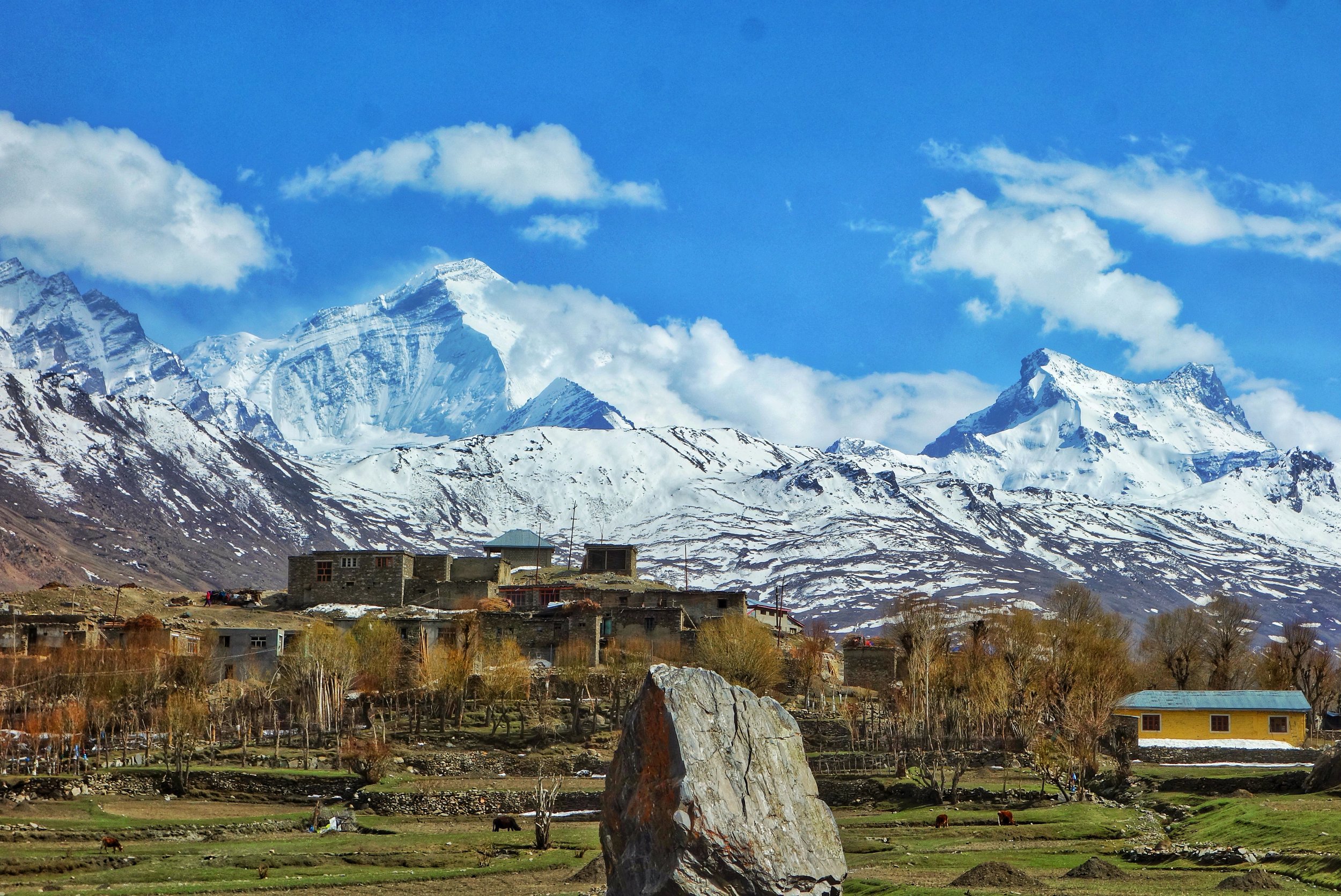 The mighty Nun at 7000m+ as seen from Panikhar.