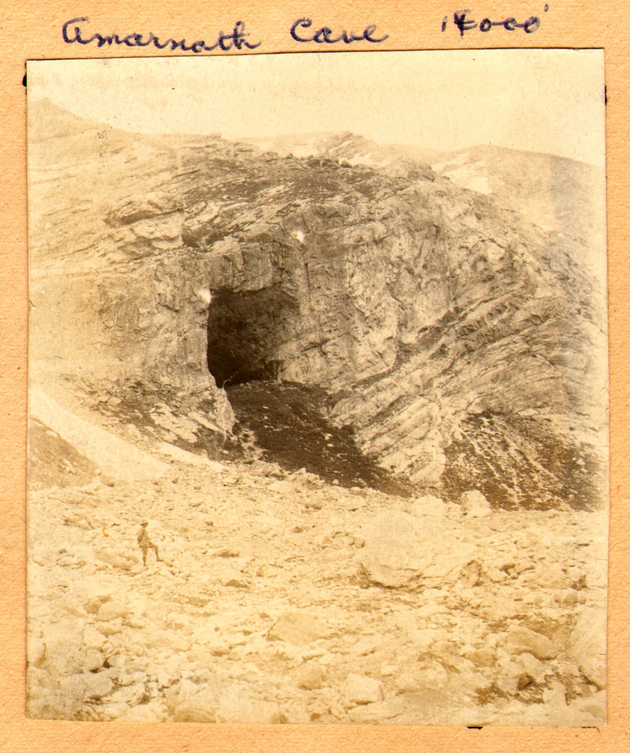 The Amarnath Cave Entrance in 1920
