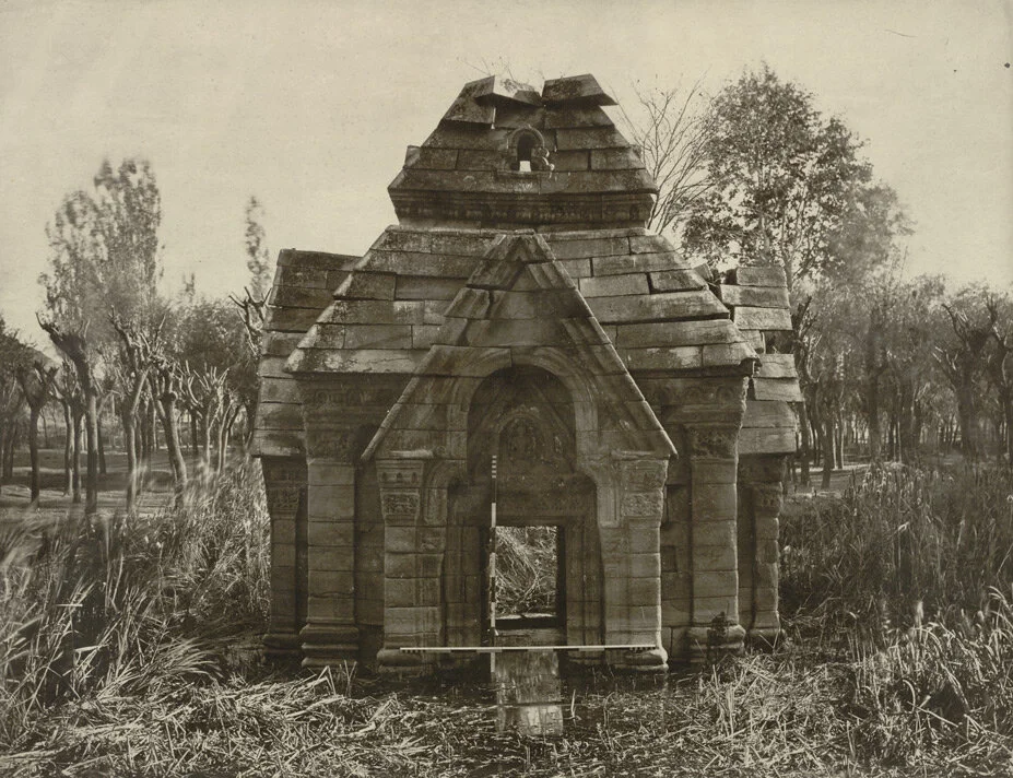 Kashmir. Temple of Meruvarddhanaswami at Pandrethan near Srinagar. View of north face. Probable date A.D. 913 to 921.jpg