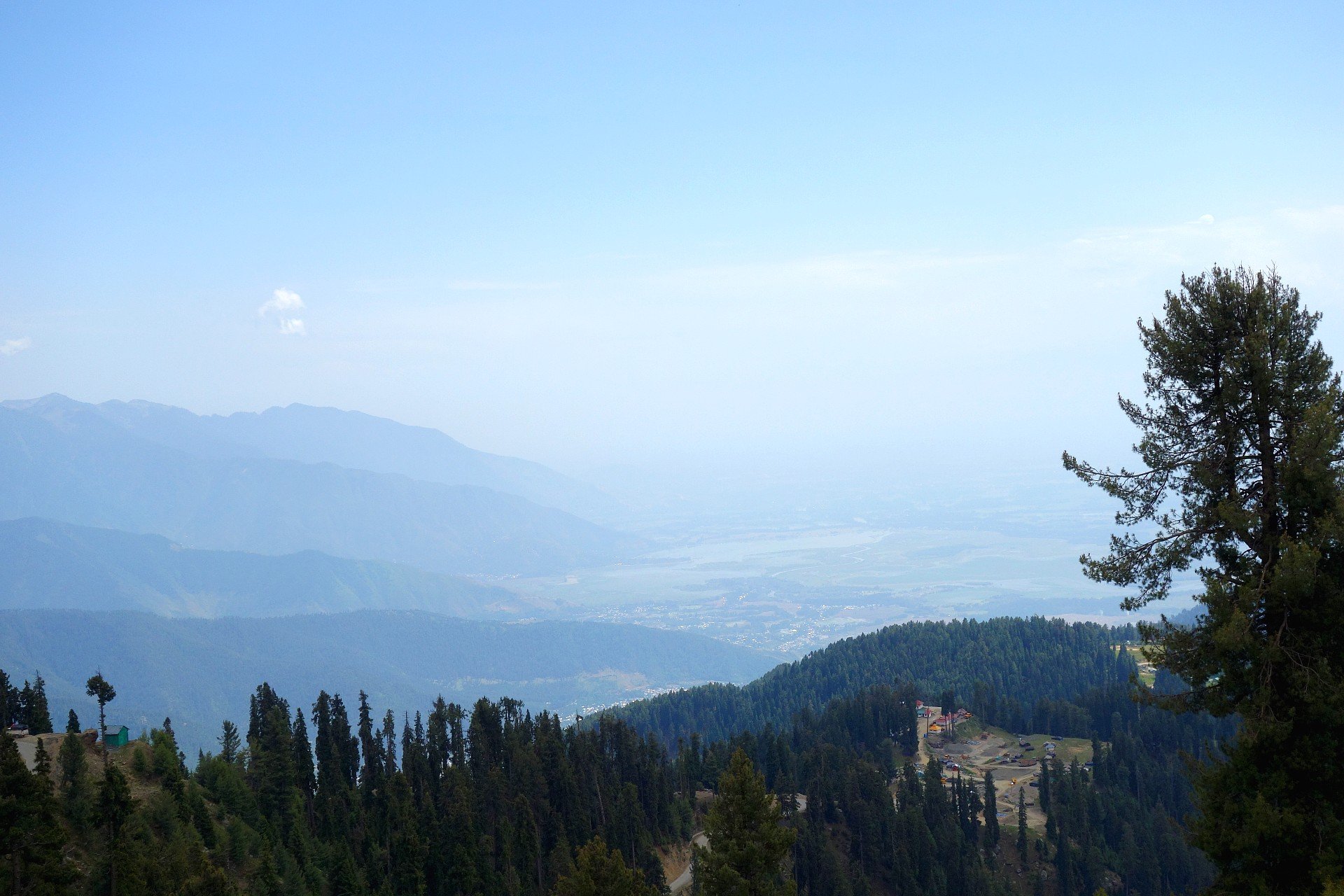 The Kashmir Valley on a Hazy Day