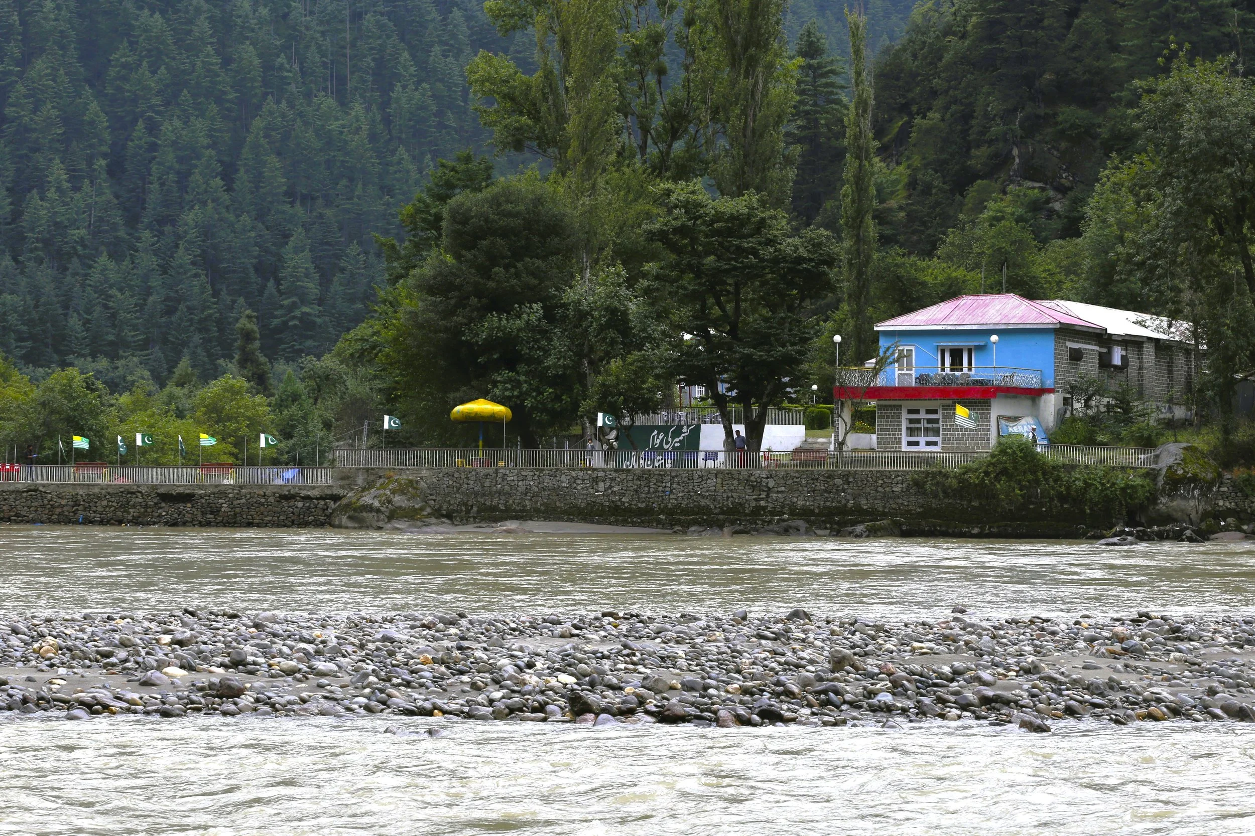 Across the Kishanganga looking at POK