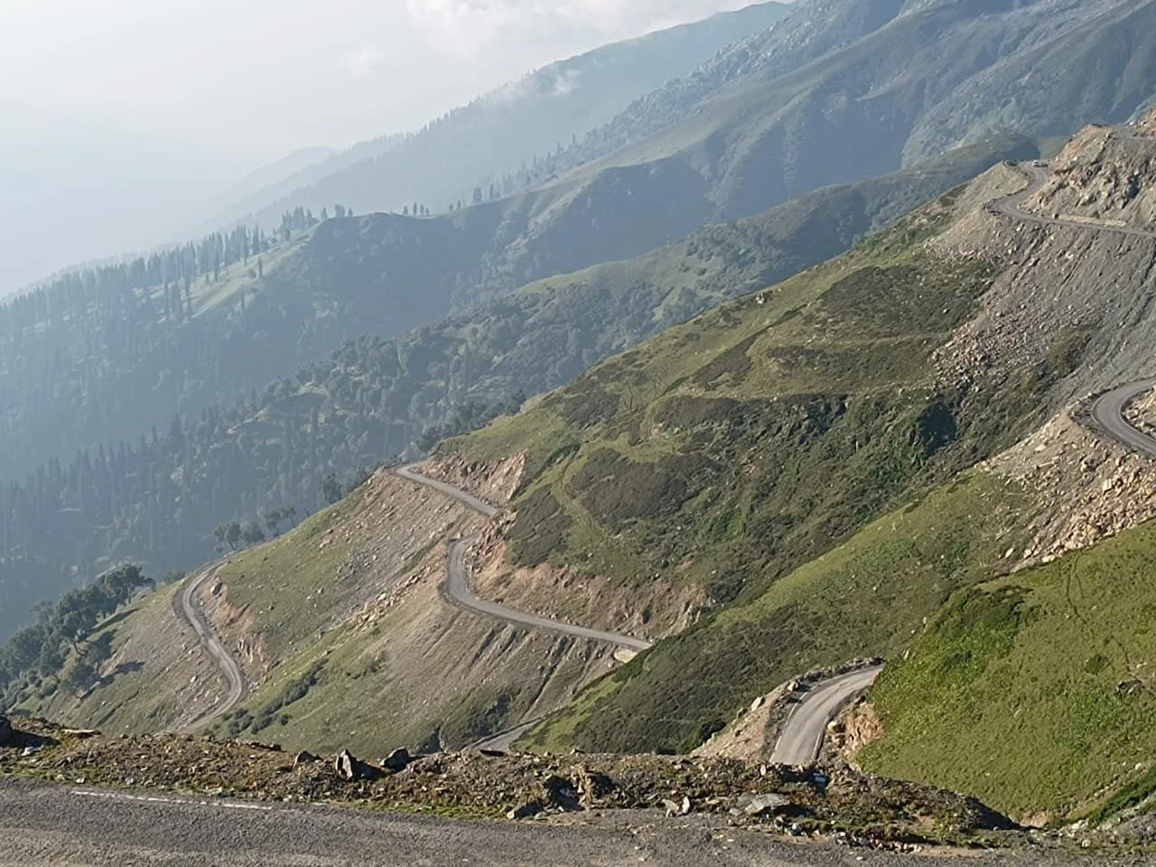 Looking doan at the Karnah Valley