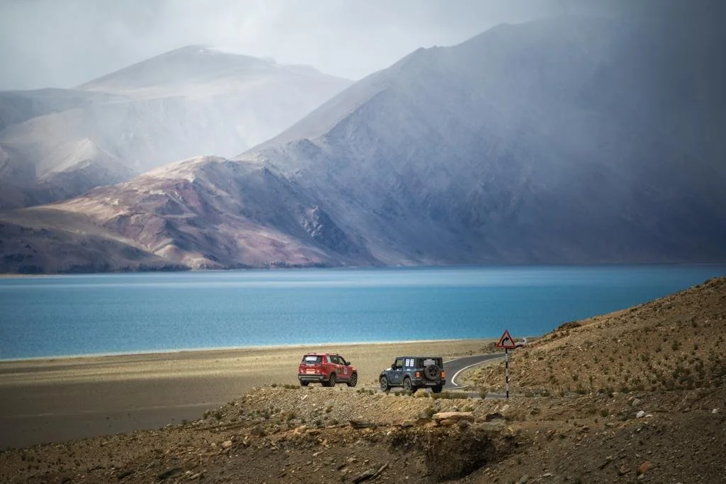 At the Pangong Lake 