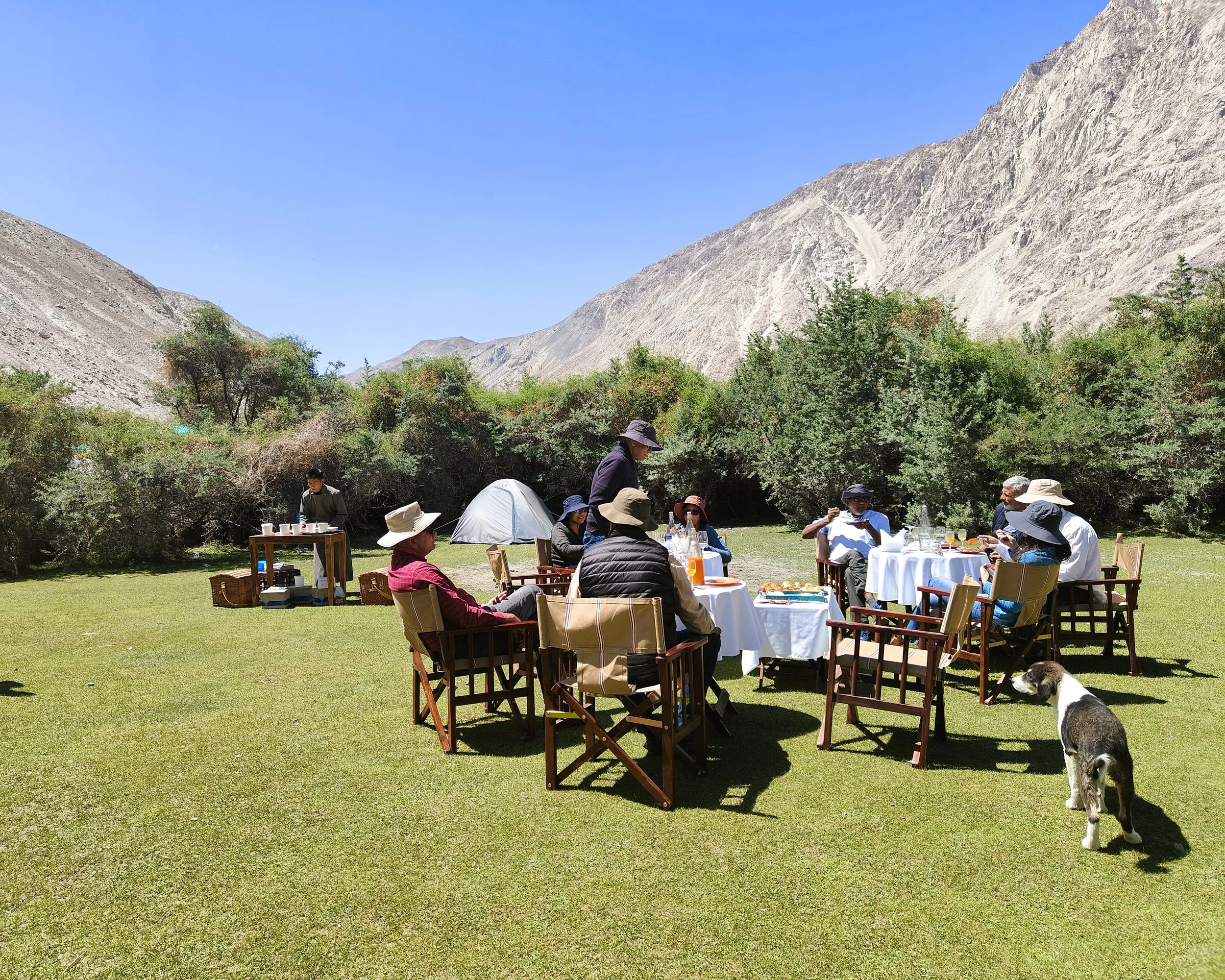 An Al Fresco Lunch by the Shyok River in the Nubra Valley