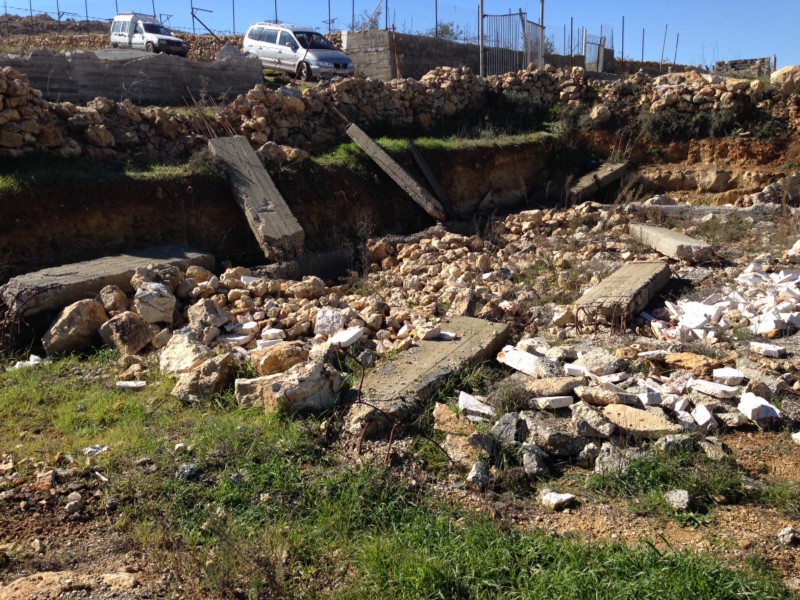The remains of Yeaqub’s home. (Photo credit: Chris Rose)