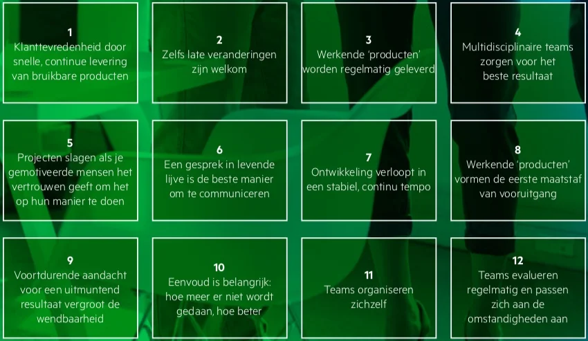 12 praktische principes van Agile binnen KPN