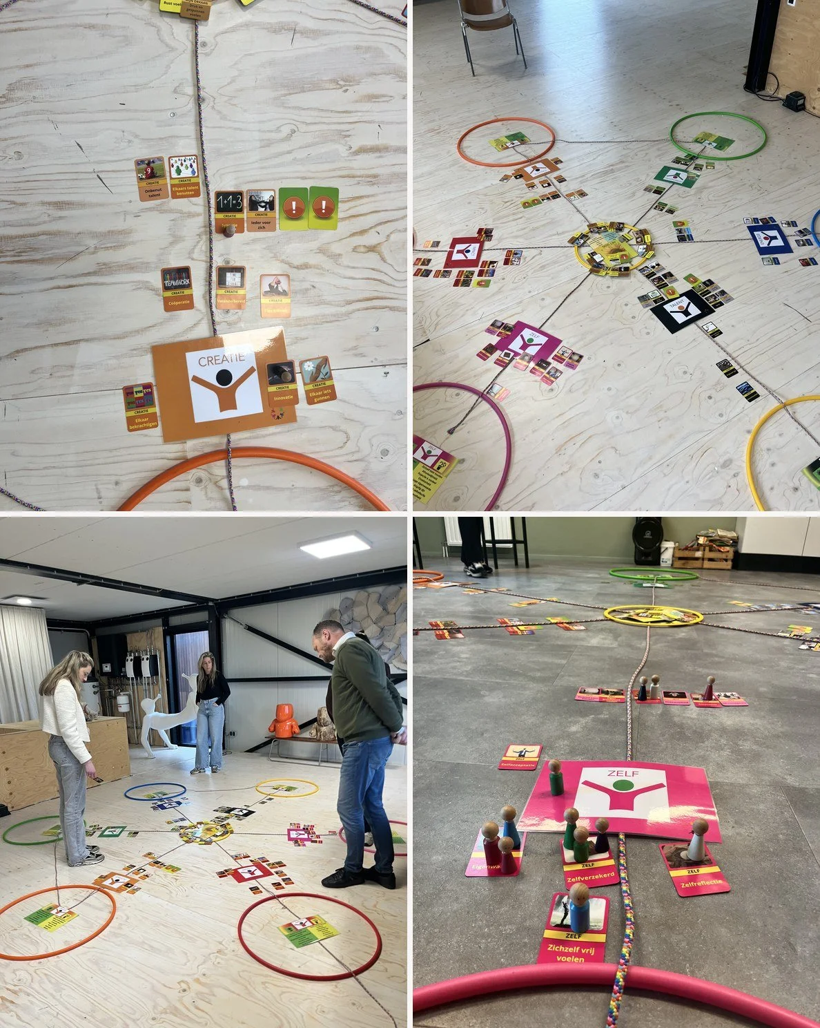 Blooming Culture Team Sessie — collage van sessiebeelden