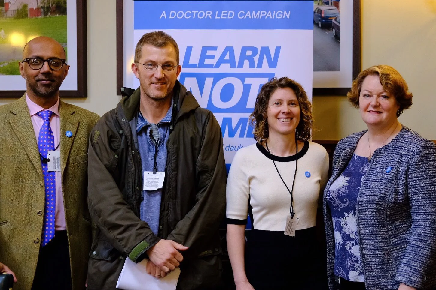 From left: Professor Edwin Jesudason, Scott Morrish, Dr. Cicely Cunningham and Dr. Philippa Whitford. Copyright Yaso Browne.