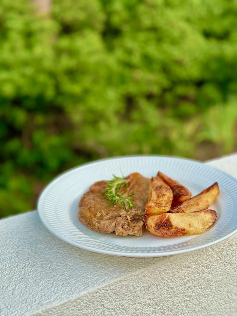 Ginger marinated pork chops