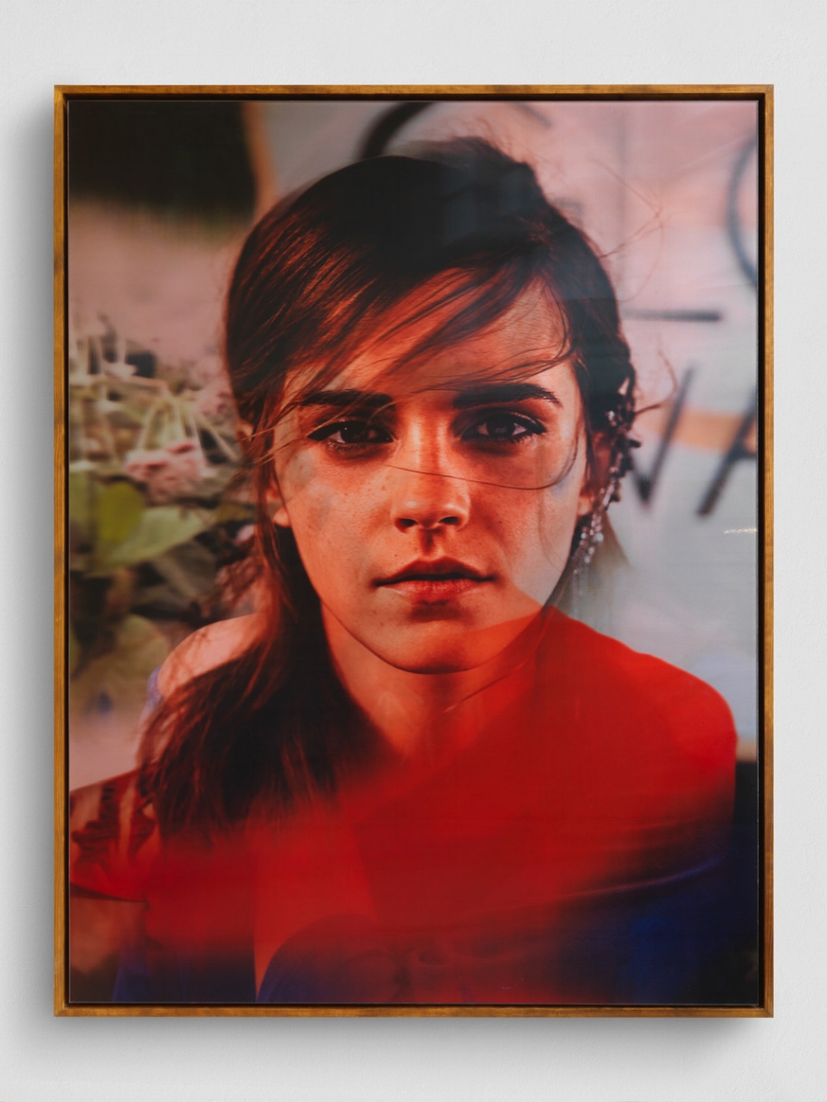 Emma , 2018, Lenticular print, framed, 208.5 x 156.8 cm, unique Courtesy the artist Yves Scherer