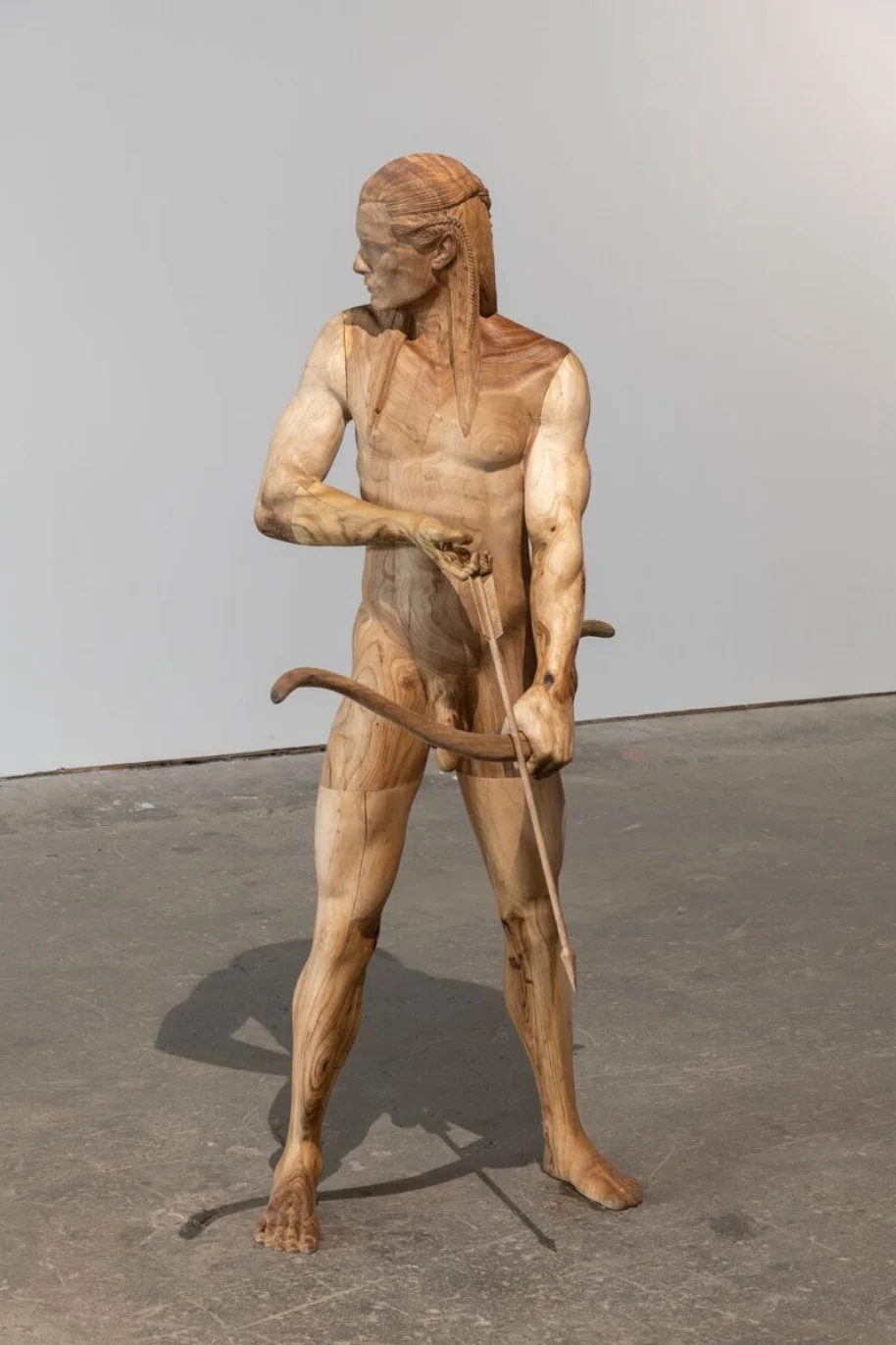 Legolas , 2018, Wood, 185 x 86 x 78 cm Courtesy the artist Yves Scherer and Cassina Projects