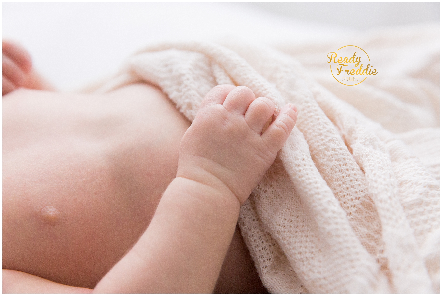 newborn baby hand details