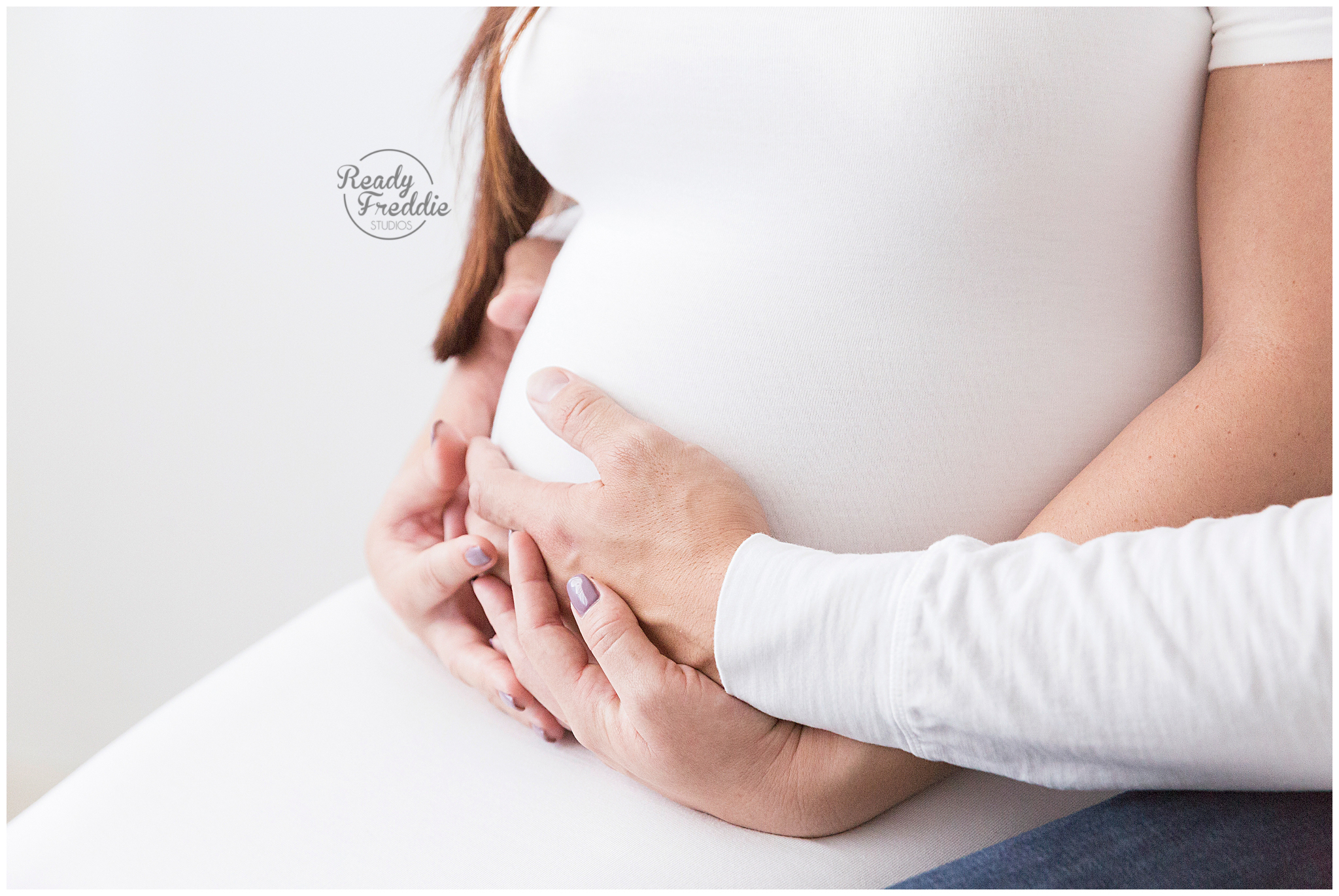 Close up photo of mom's belly