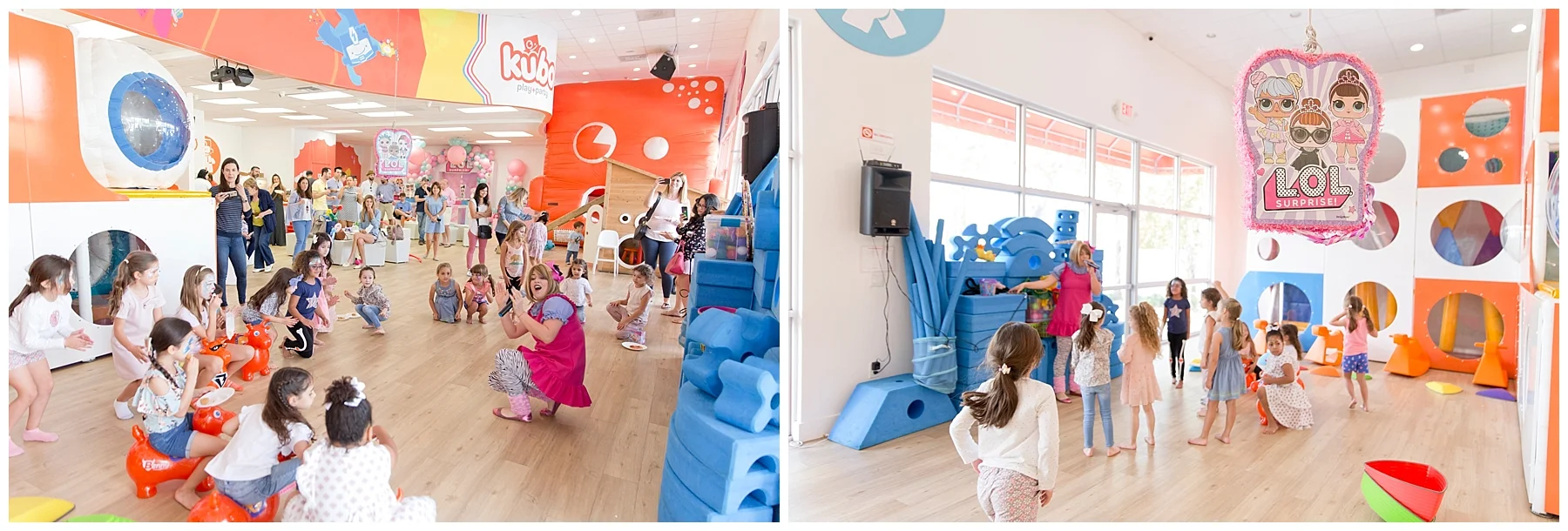 Kids having fun with birthday party entertainment