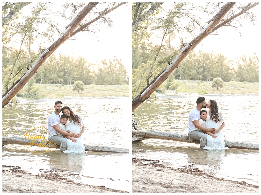 Beach maternity session in Miami FL
