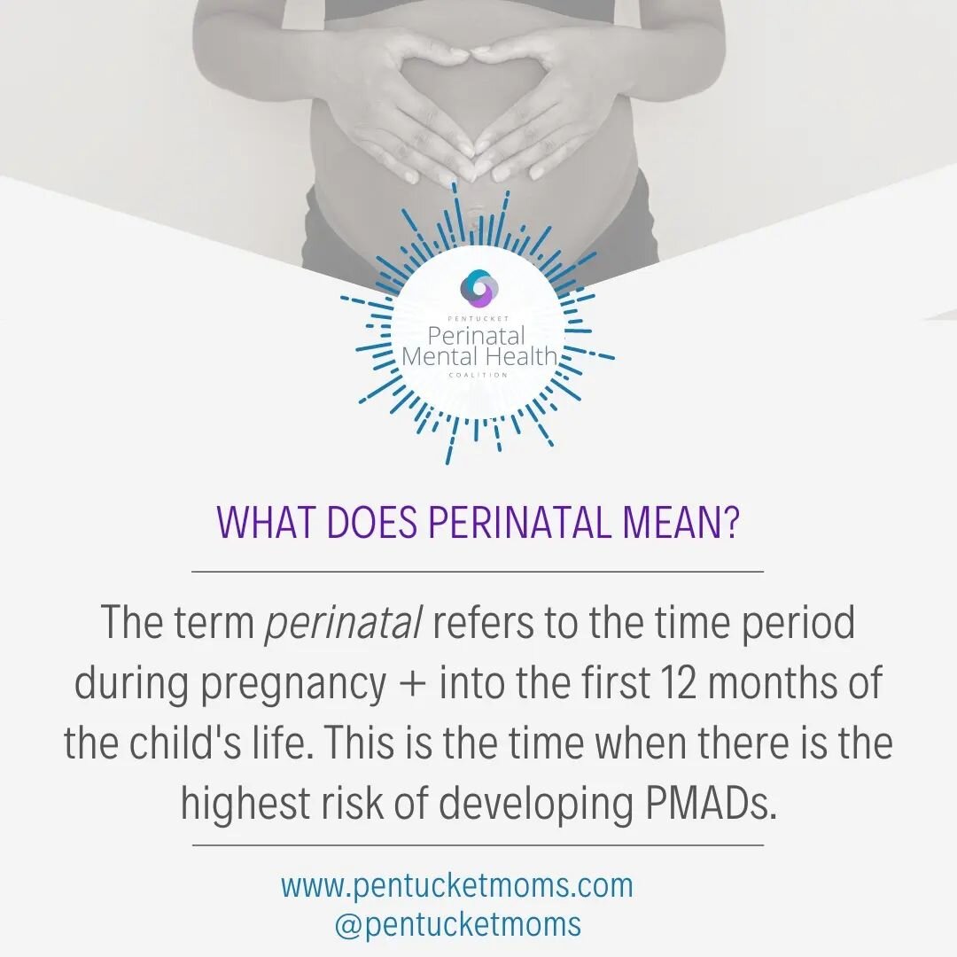The term perinatal refers to the time period during pregnancy + into the first 12 months of the child's life. This is the time when there is the highest risk of developing PMADs.

#perinatalmentalhealth #pmads #maternalmentalhealth #parenting #mental