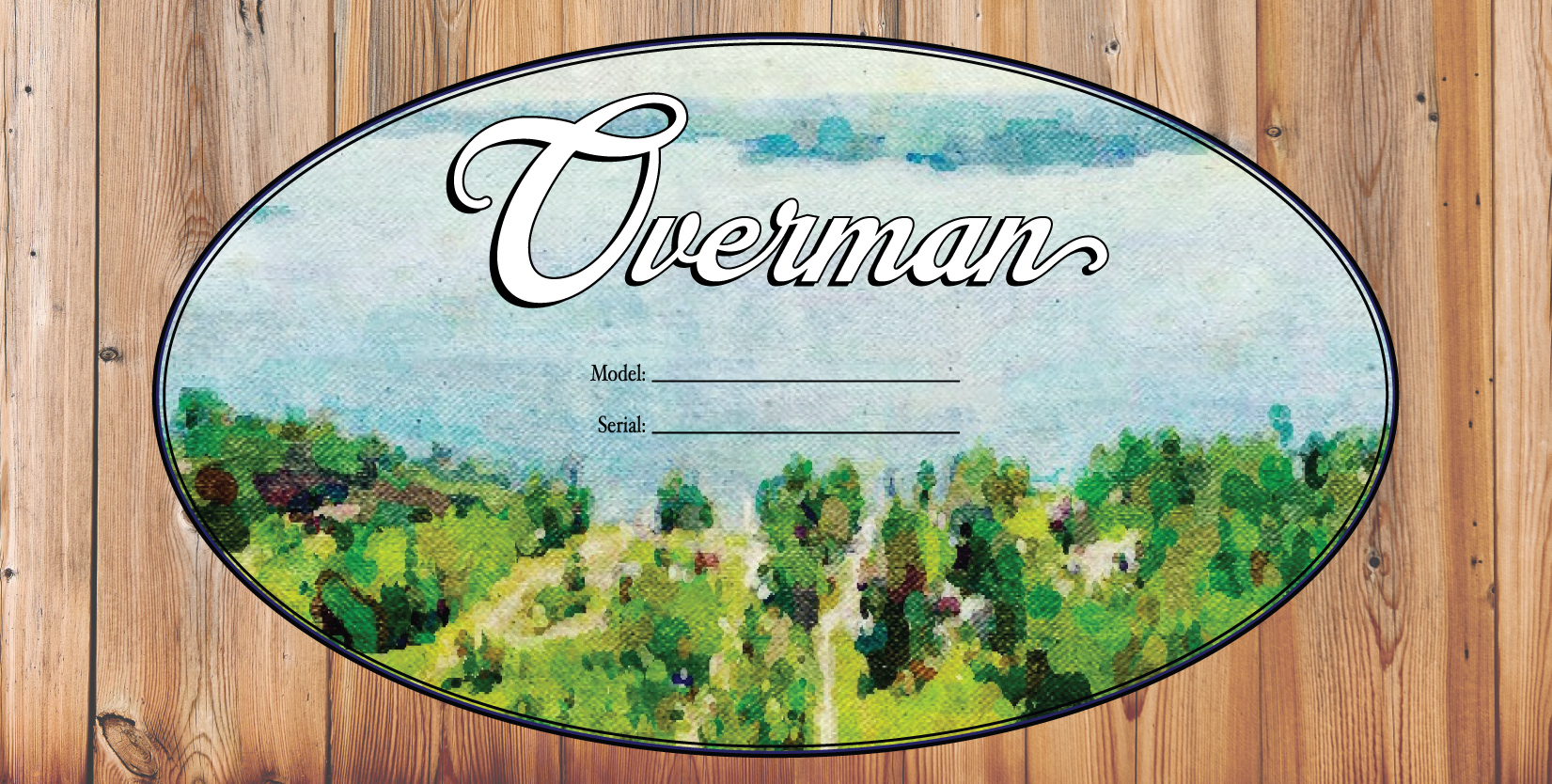 Overman Guitar Acoustic Label