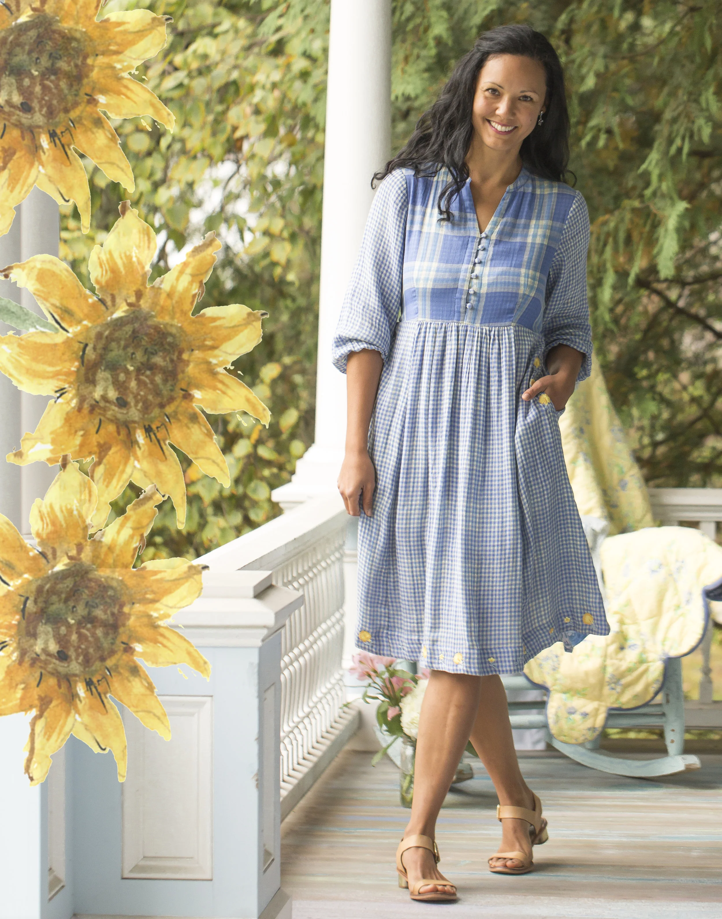 DRA5277F_BlueYellow_Provence Cousin Dress.jpg