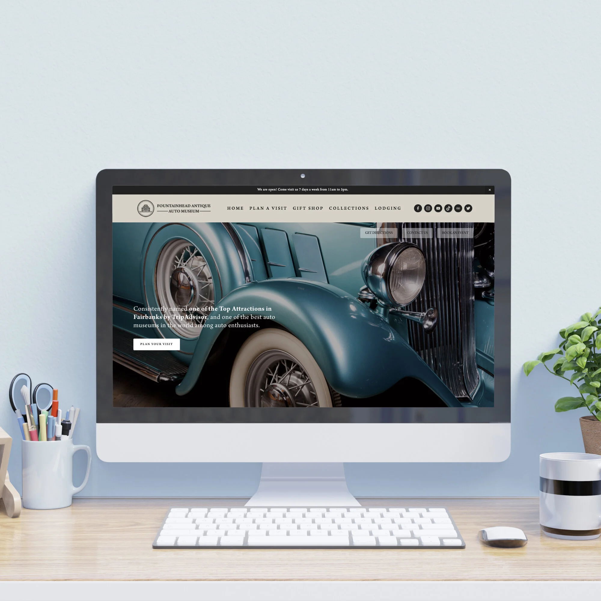 FOUNTAINHEAD ANTIQUE AUTO MUSEUM | WEBSITE DESIGN
