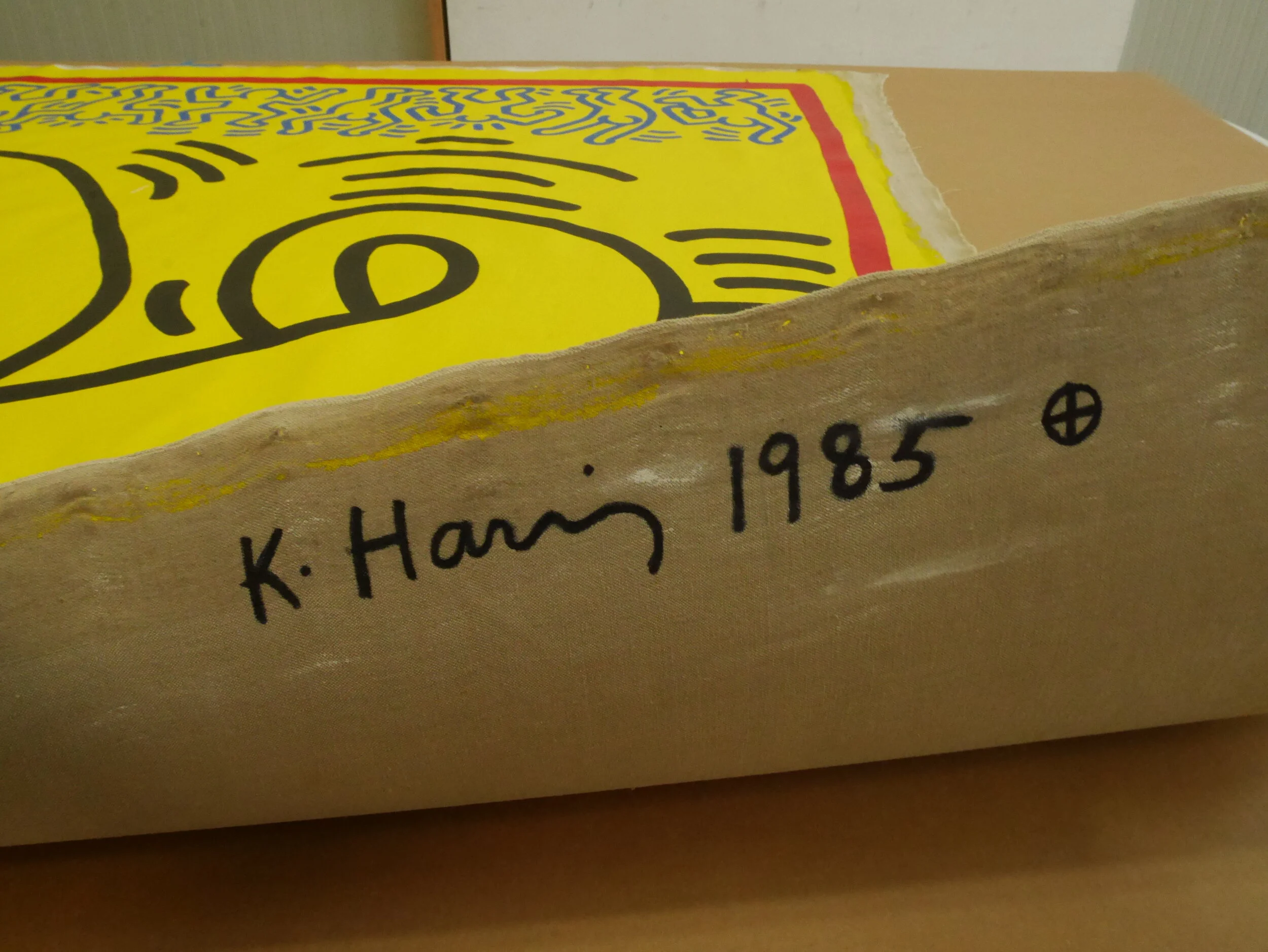  Signed and dated, ‘K. Haring 1985’ 