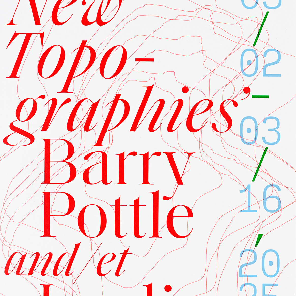 —‘New Topographies’: Barry Pottle and/et Leslie Reid