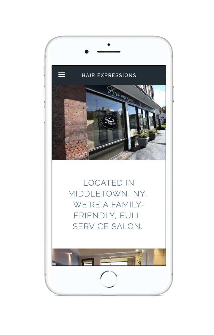 Hair Expressions Responsive Mobile