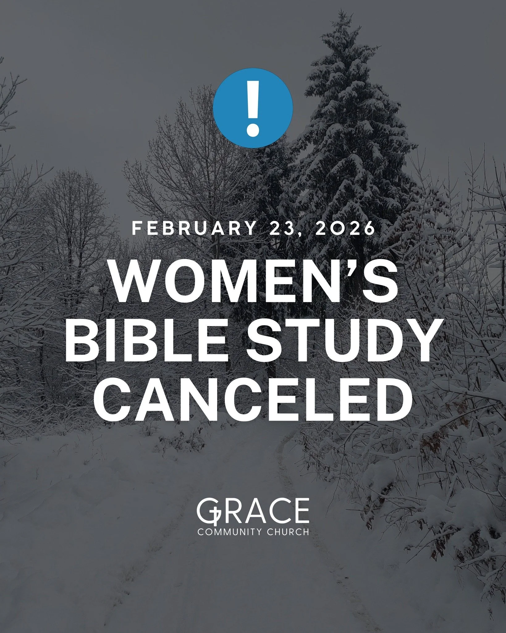 Due to the snow, our Women&rsquo;s Bible Study is canceled tonight ❄️
We look forward to gathering again next Monday! Please stay warm and safe ❤️