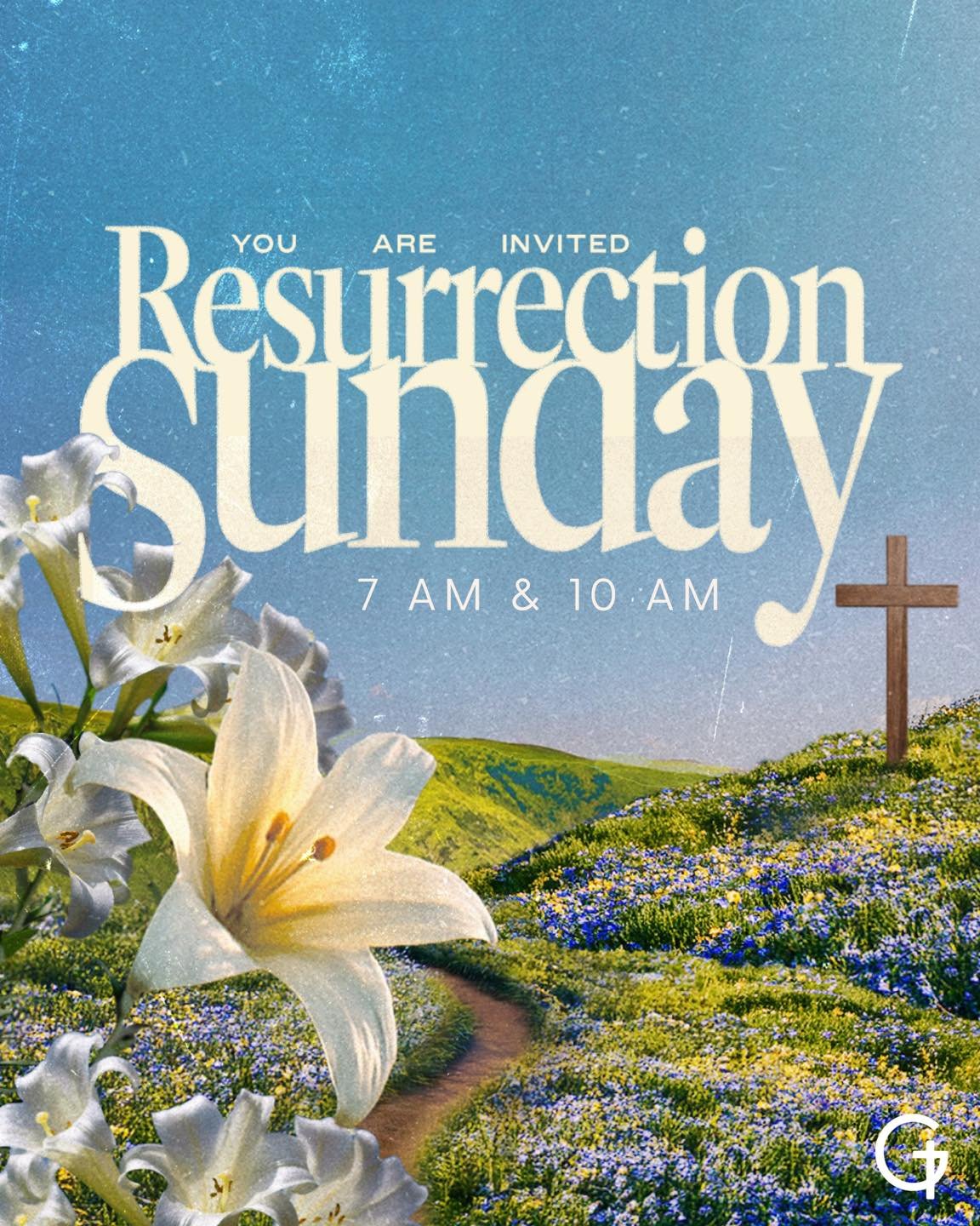 What better way to start your Easter than celebrating the risen Savior as the sun rises! 🌅

Join us for our Outdoor Sunrise Service at 7:00 AM, followed by a continental breakfast in Fellowship Hall.

Then come back and continue the celebration at o
