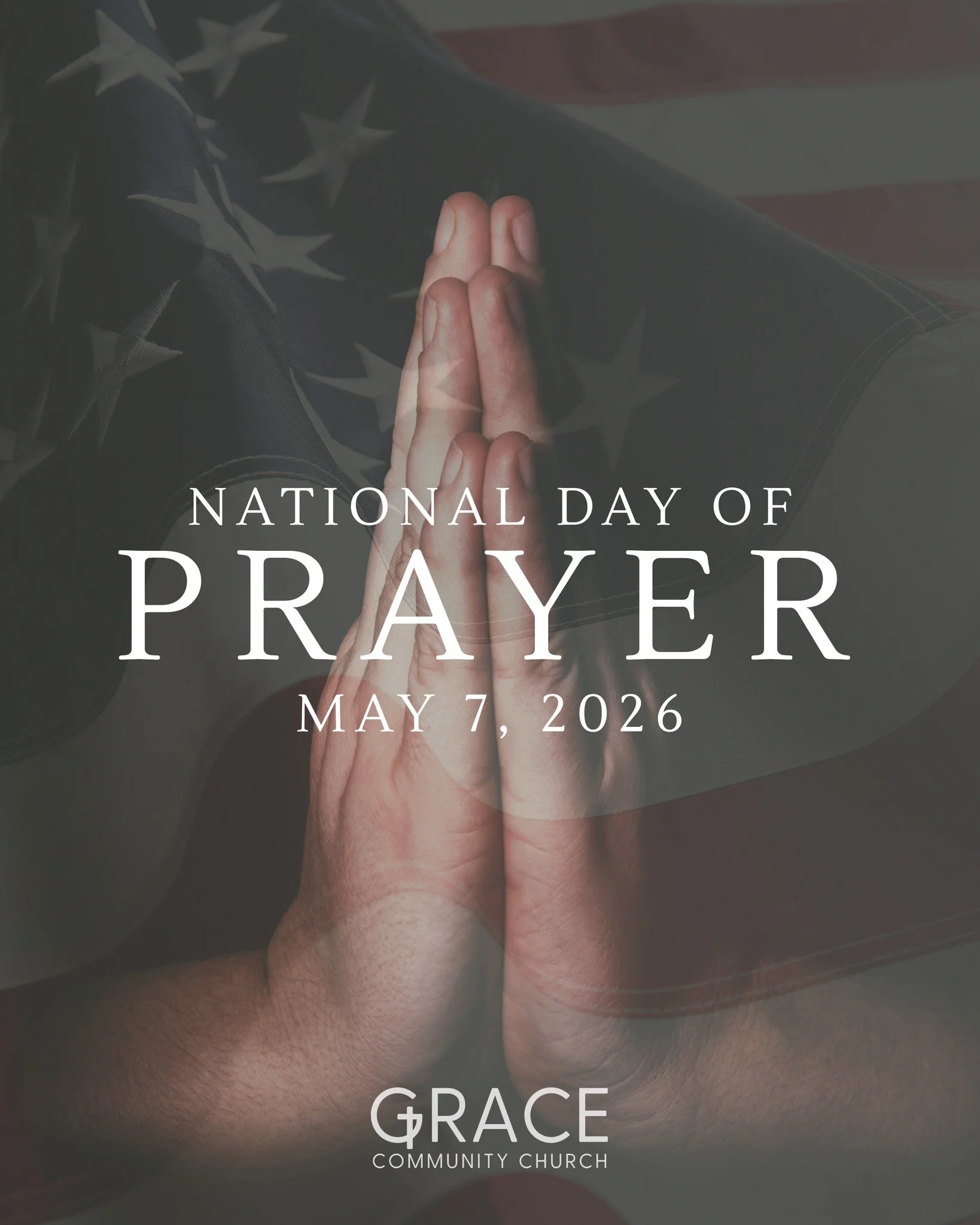 Join us tonight at 7:00 PM in Fellowship Hall for National Day of Prayer as we come together in prayer for our nation, our leaders, our communities, our churches, and one another. 🙏🇺🇸

📍 Grace Community Church
886 Franklin Ave.
Franklin Lakes, NJ
