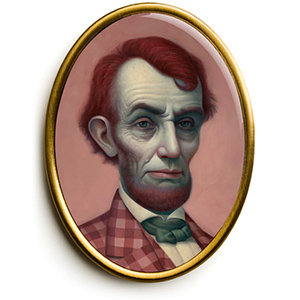 Pink Lincoln Lapel Pin