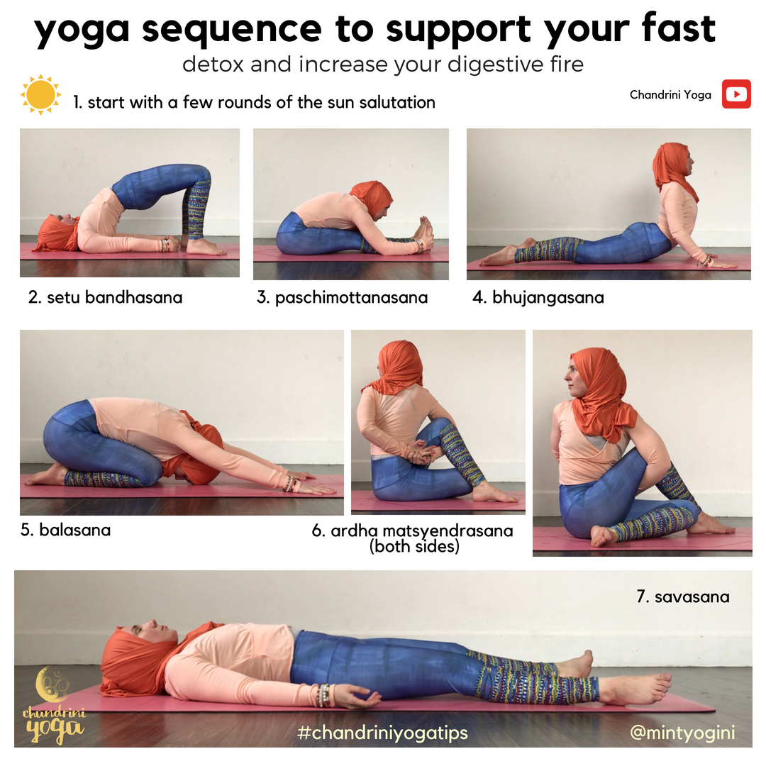 yoga sequence to support your fast — chandrini yoga