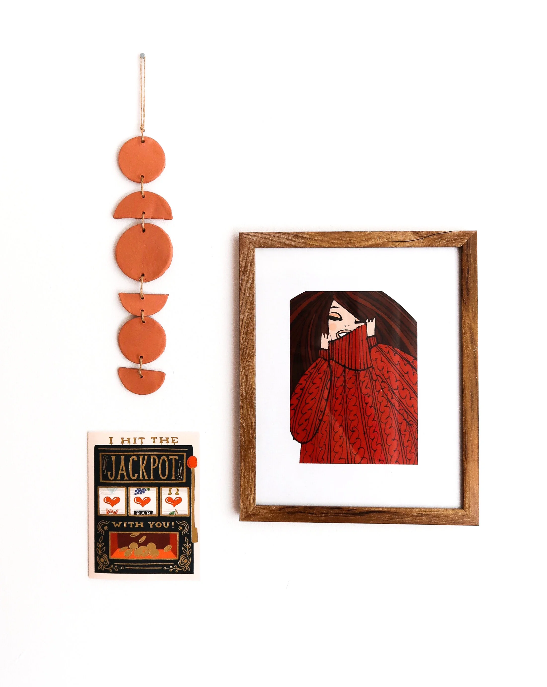 DIY Air Dry Clay Boho Wall Hanging