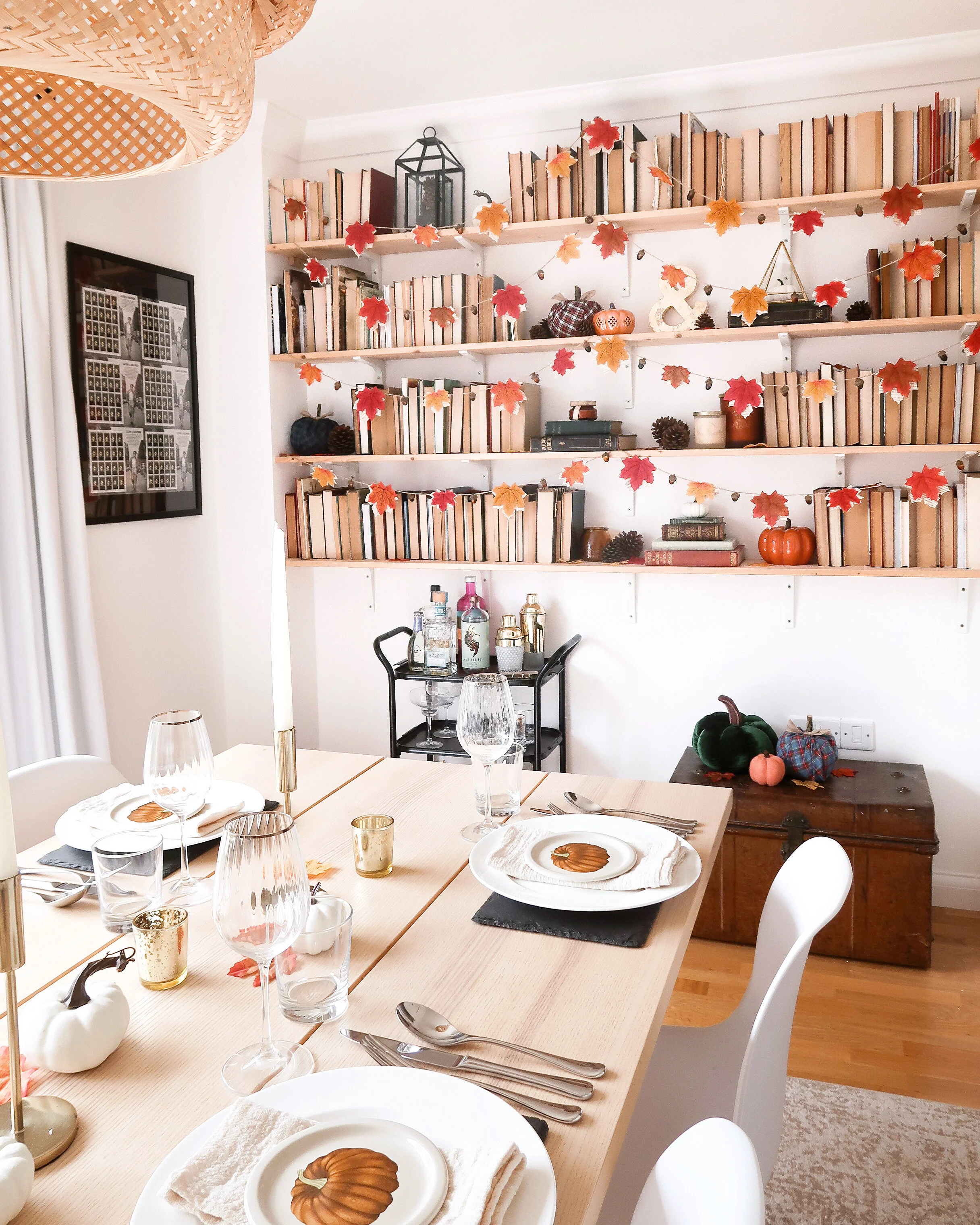 Autumn Leaves and Acorn Garland DIY