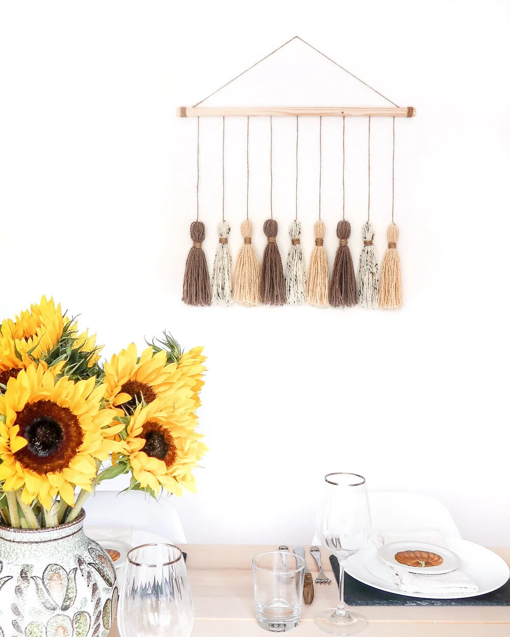 DIY Boho Tassel Wall Hanging