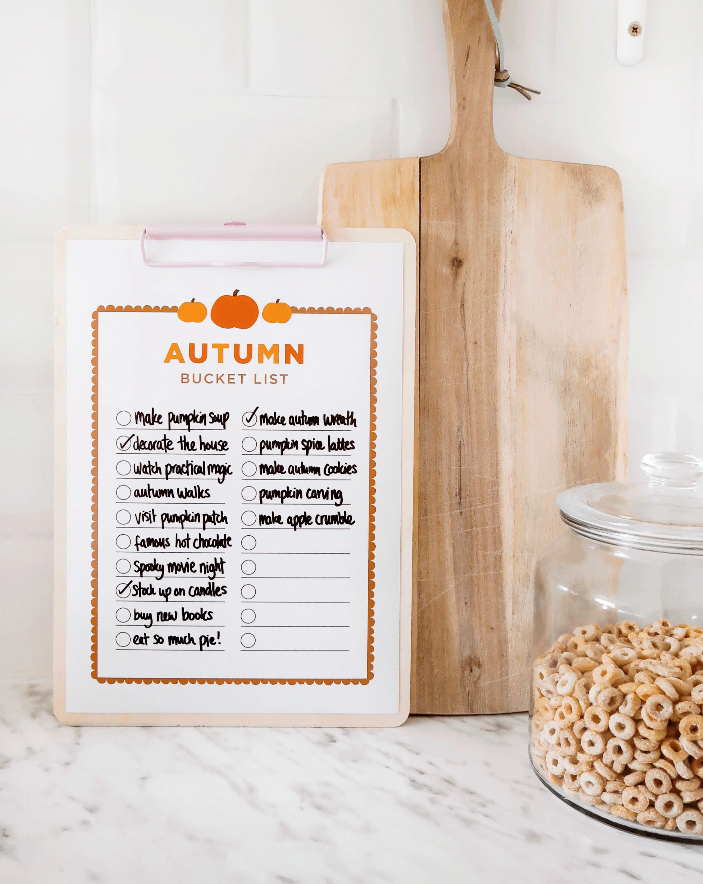 Autumn Bucket List - Free Printable!