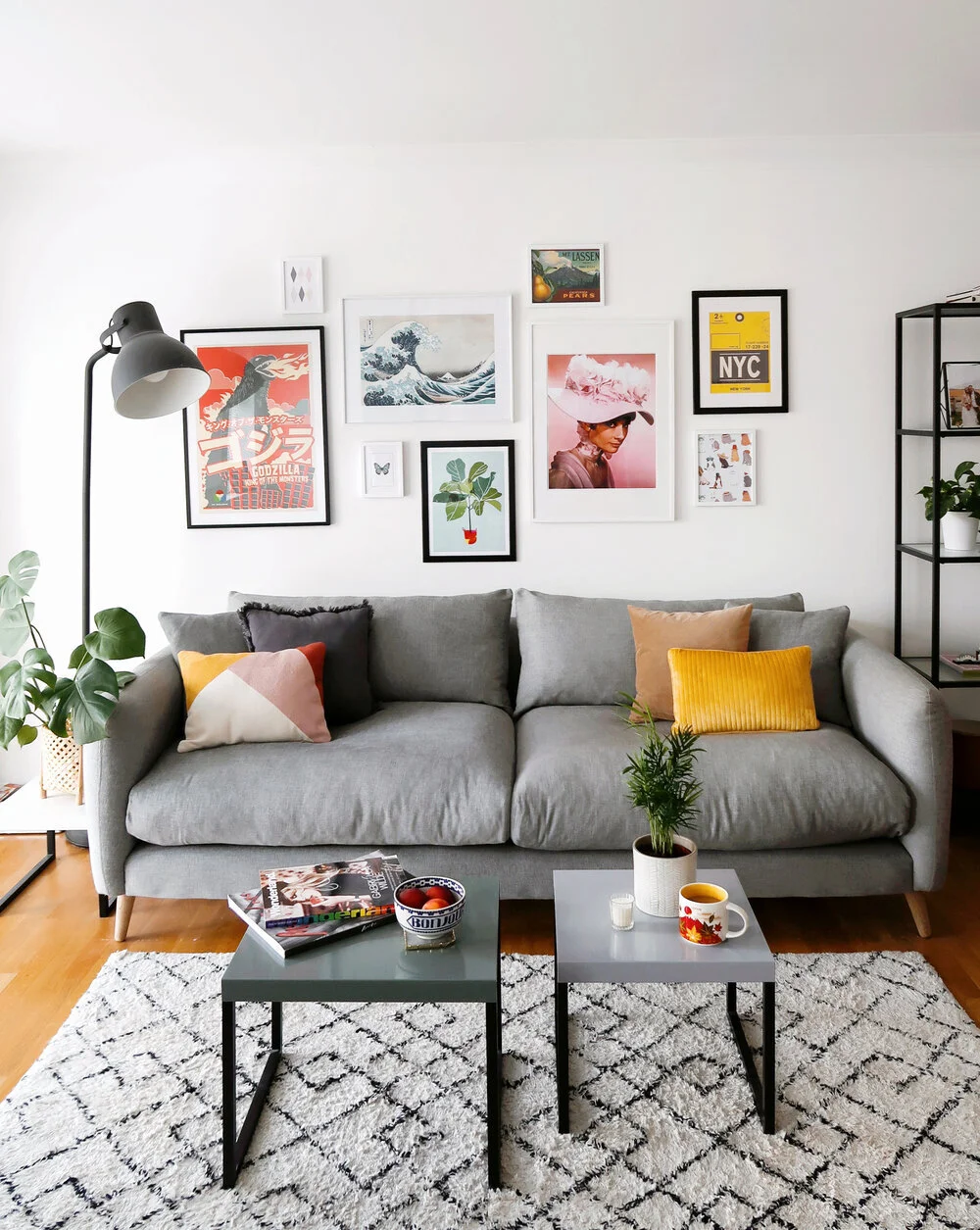 How I Created my Colourful Gallery Wall