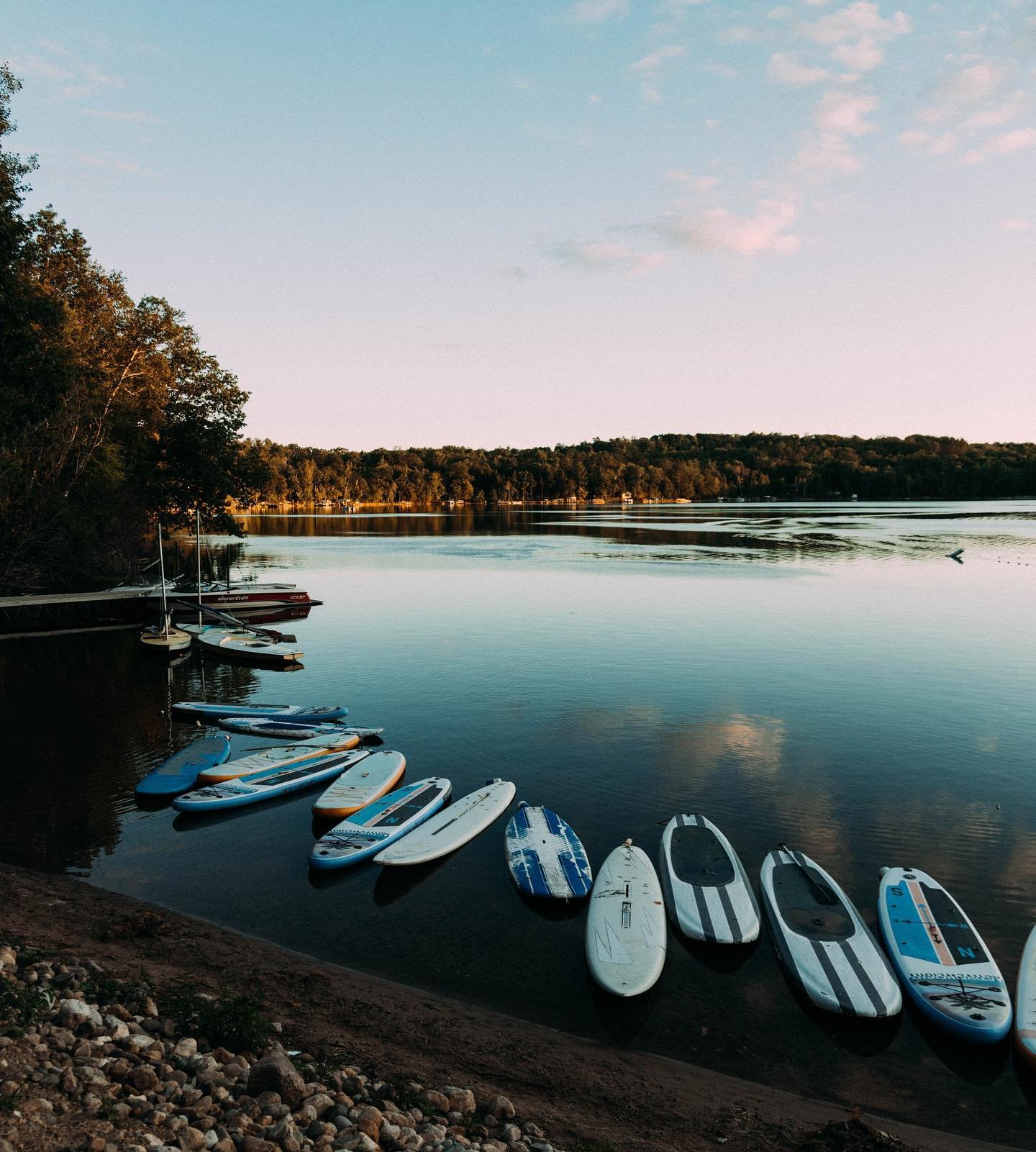 *insert philosophical caption about the end of summer, calm lake waters, and paddle boards here. #summervibes #wisco #wisconsin #wi #paddleboarding