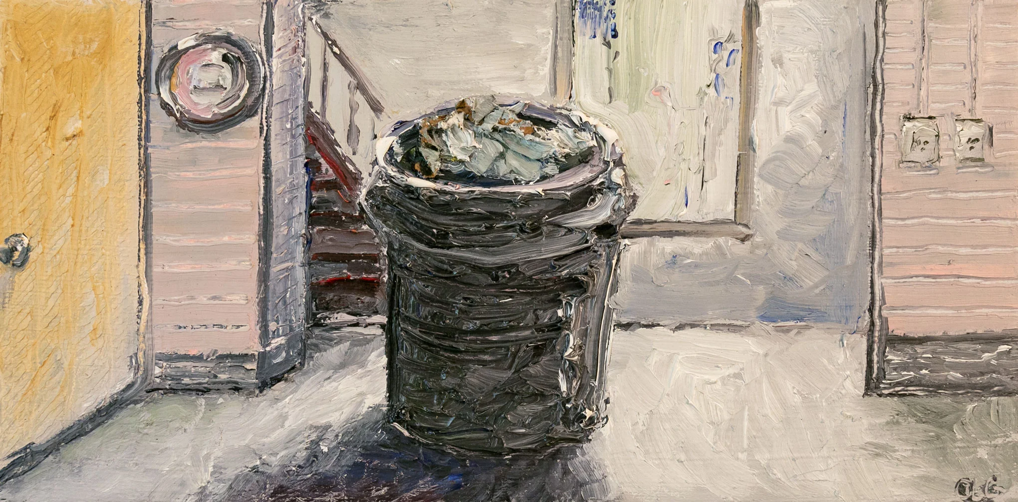 Garbage Oil Painting