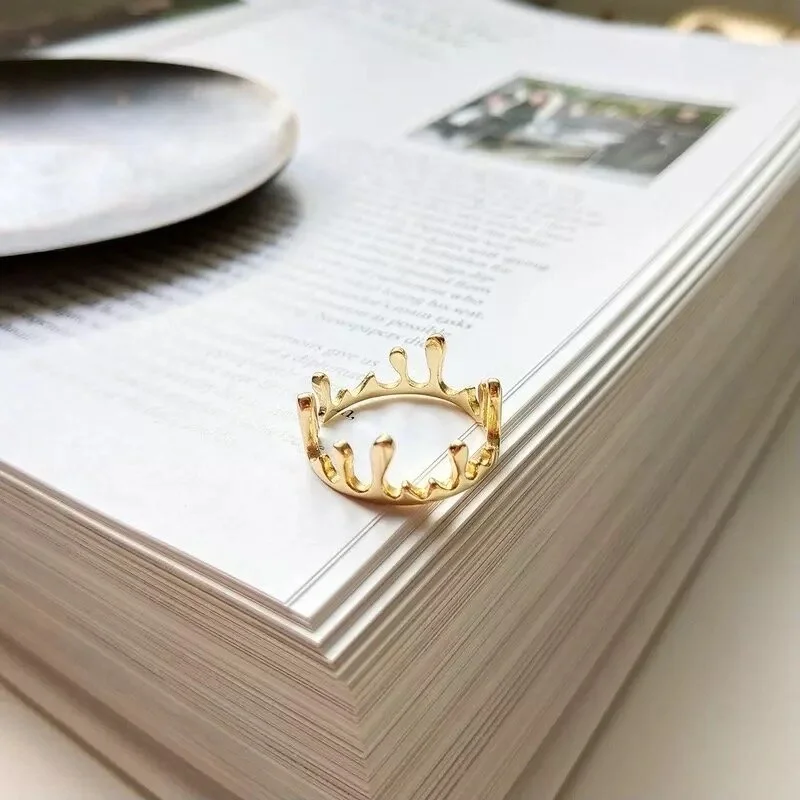 Gold Crown Ring