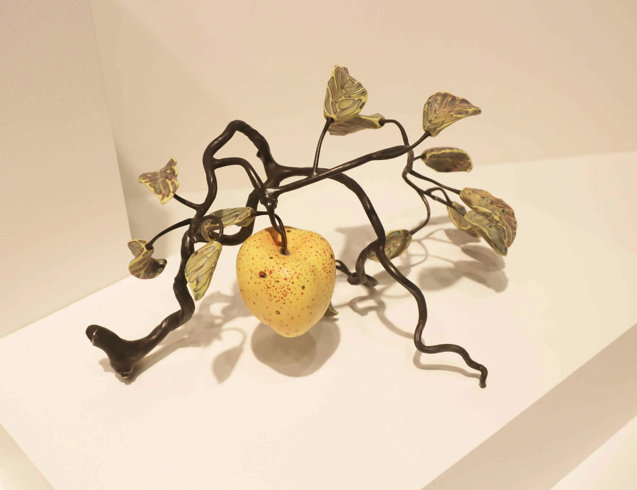 Michael Sherrill, Heavy with Love, 2003. Porcelain, steel.